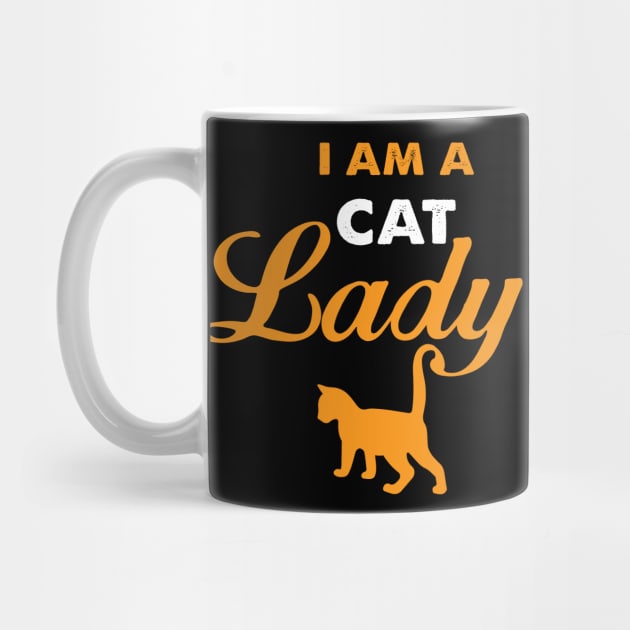 I am a cat lady funny gift for cat lover women and girls by BadDesignCo